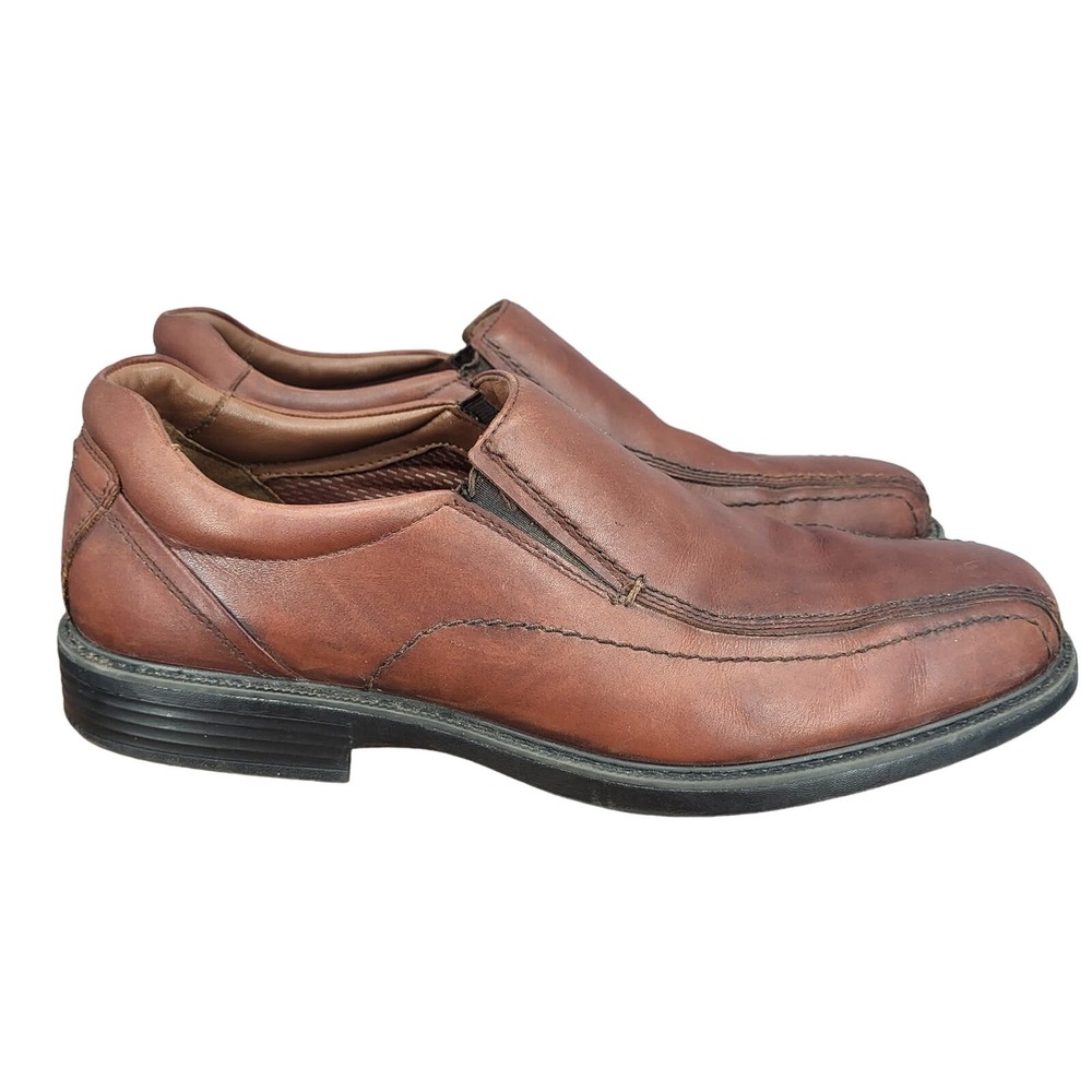 Johnston & Murphy XC4 Loafers Mens 12 M Sheepskin Brown Leather Slip On Shoes